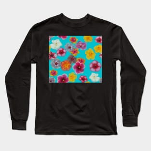 Hibiscus Pool Party Long Sleeve T-Shirt